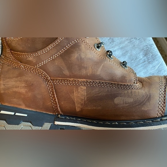 NEW w/TAGS Timberland PRO Women's Waterproof Brown Comp Toe Work Boots Size 11 - Picture 9 of 11